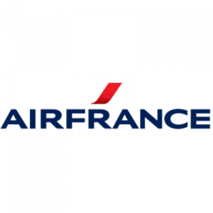 Logo air france sur fond vert.